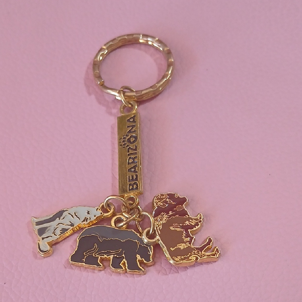 Arizona Jean Company Gold and Black Bear Key Holder